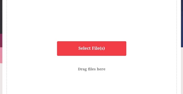 Using the drag and drop or available upload media via Choose File Option, add a PNG file to the available box